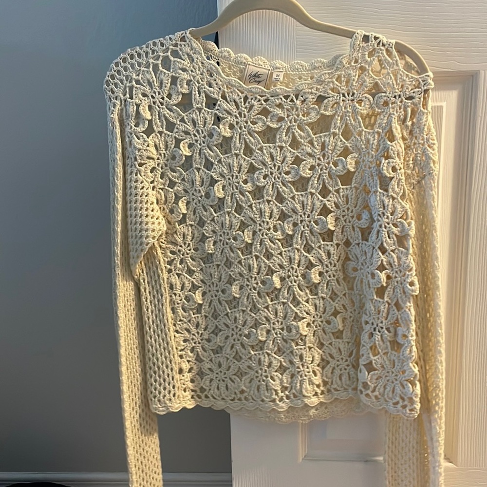 Cream knit sweater